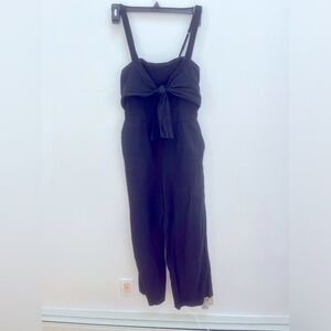 Abercrombie and Fitch summer jumpsuit black straps romper XS pockets bow